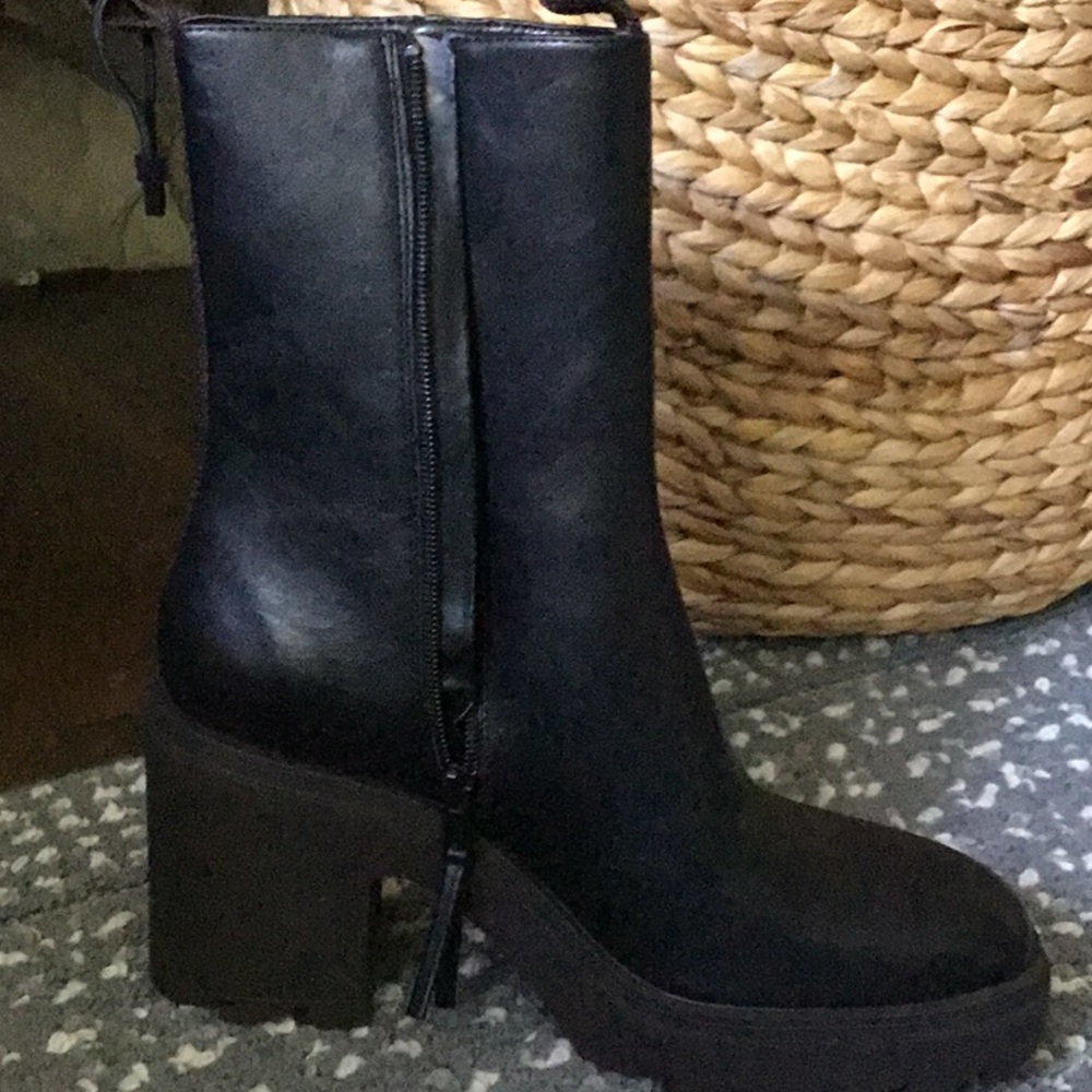 Zara platform boots